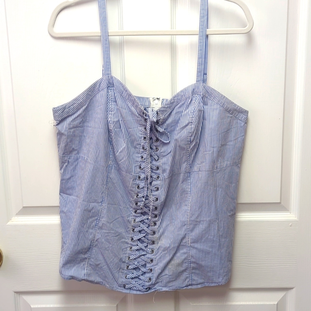 Torrid Poplin Lace-Up Cami Size 2